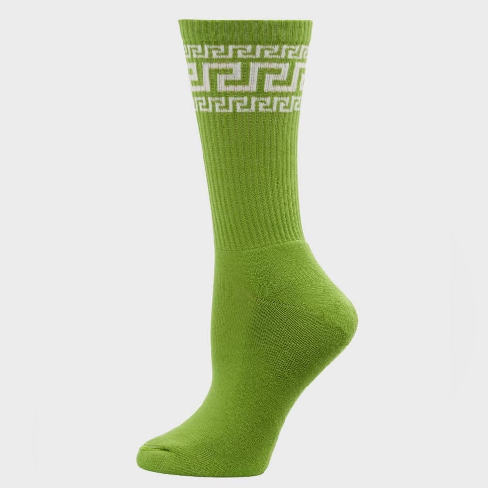 Versace Ribbed Greca Athletic Socks - image 1